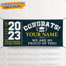Personalized Congrats Class of 2023 Banner Graduation Gift TL14022301B