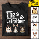 Personalized The Cat Father - Gift for Cat Dad, Cat Mom Shirt HN241201TS