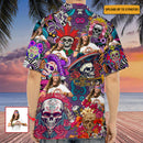 Day Of The Dead Upload Photo High Quality Unisex Hawaiian Shirt For Men And Women HN290701A