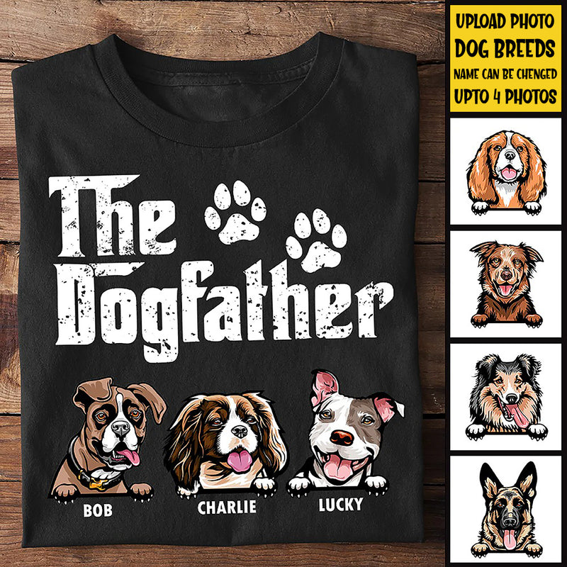 Personalized The Dog Father - Gift for Dog Dad, Dog Mom Shirt HN231201TS