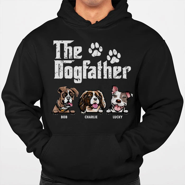 Personalized The Dog Father - Gift for Dog Dad, Dog Mom Shirt HN231201TS