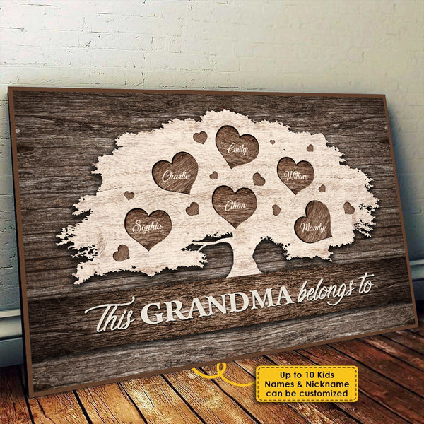 Personalized This Grandma Belongs To These Kids Poster HN271201PO