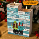 Personalized To My Bestie You Make Me Smile A Little Brighter Candle Holder HN031101CA