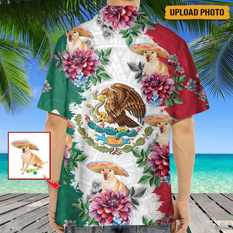 Upload Photo Mexico Flag High Quality Unisex Hawaiian Shirt For Men And Women HN270701M