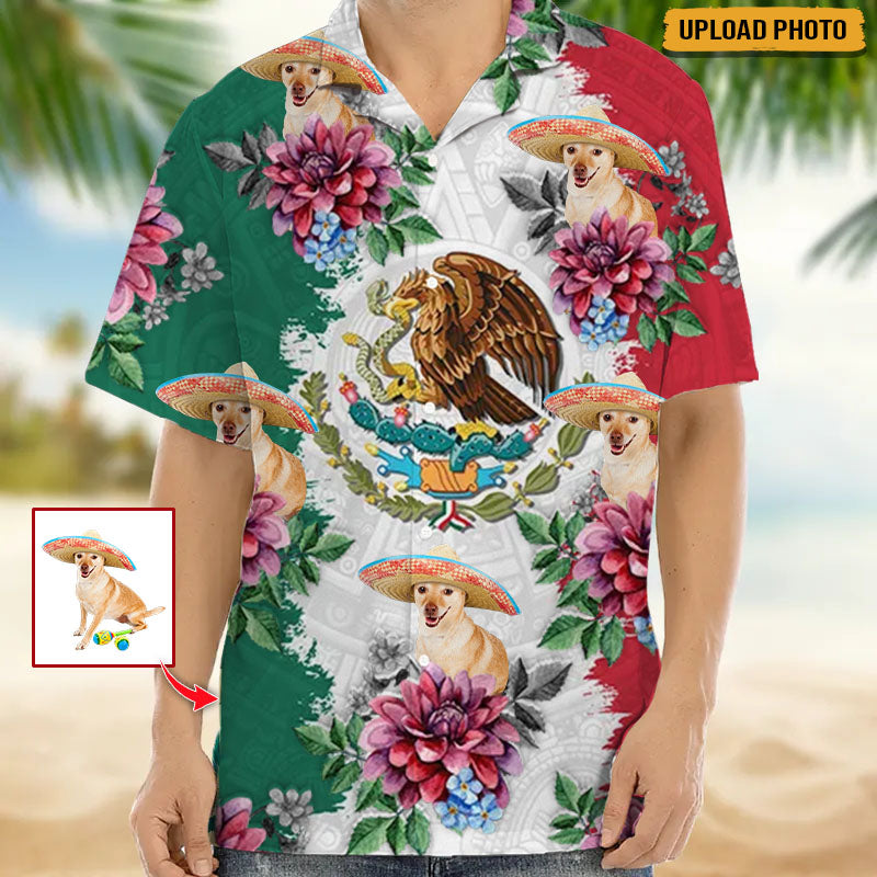 Upload Photo Mexico Flag High Quality Unisex Hawaiian Shirt For Men And Women HN270701M