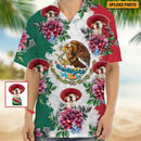 Upload Photo Mexico Flag High Quality Unisex Hawaiian Shirt For Men And Women HN270701M