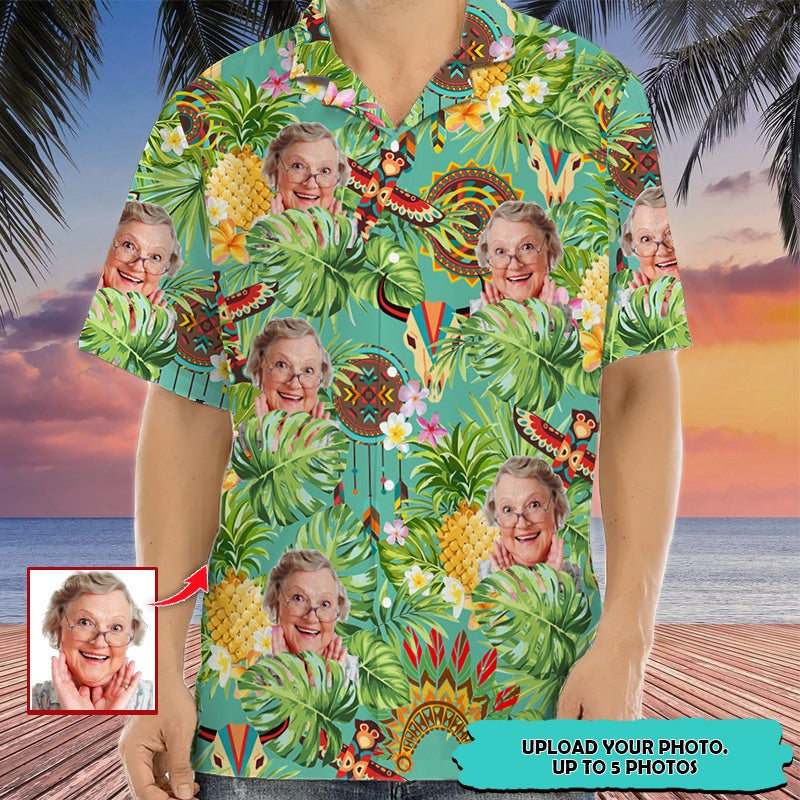 Upload Photo Native American High Quality Unisex Hawaiian Shirt For Men And Women TL040802Y