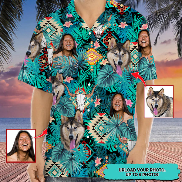 Upload Photo Native American High Quality Unisex Hawaiian Shirt For Men And Women TL060801Y
