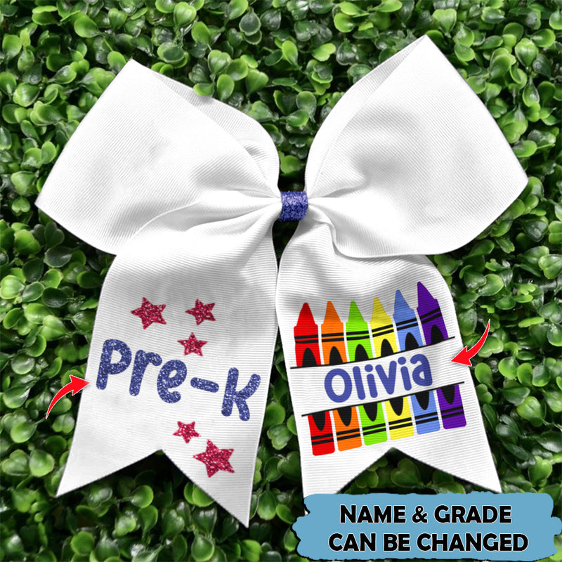 Upload Photo Personalized Back To School Hairbow TL110803Y