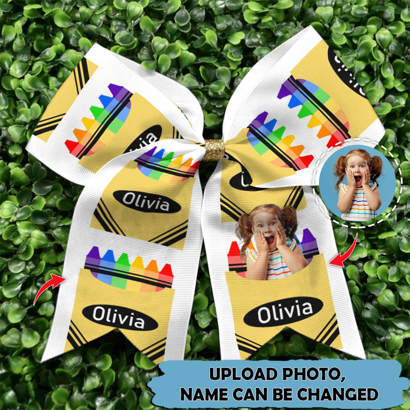 Upload Photo Personalized Back To School Hairbow TL120802Y