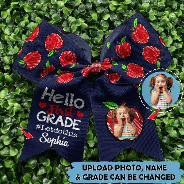 Upload Photo Personalized Back To School Hairbow TL170801Y