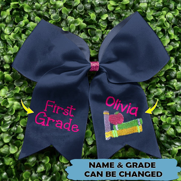 Upload Photo Personalized Back To School Hairbow TL180801Y