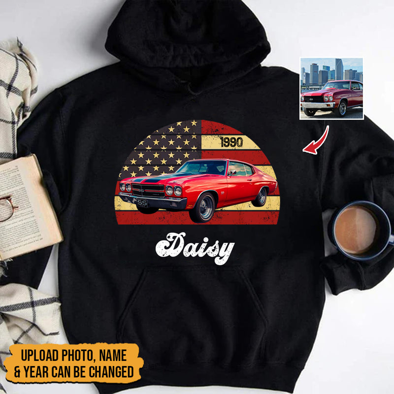 Upload Photo Vintage Retro Car Shirt HN060901TS