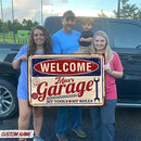 Personalized Welcome My Tools My Rules Car Metal Sign HN261201MS