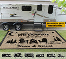 Personalized Welcome To Our Campsite Patio Mat HN290801RG