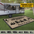Personalized Welcome To Our Campsite Patio Mat HN290801RG