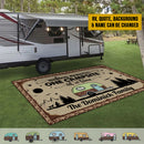 Personalized Home Is Where You Park It Camping Patio Mat HN150902RG
