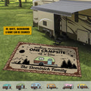Personalized Home Is Where You Park It Camping Patio Mat HN150902RG