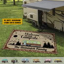 Personalized Home Is Where You Park It Camping Patio Mat HN150902RG