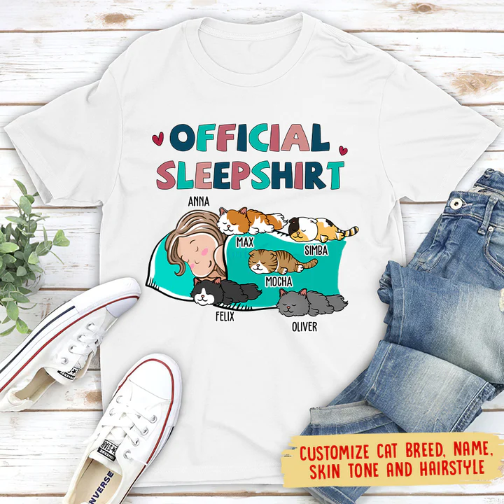 Personalized Cat Official Sleepshirt TL270901TS