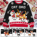 Personalized Cat Dad/Mom Winter Christmas Sweatshirt HM190901SS