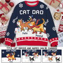 Personalized Cat Dad/Mom Winter Christmas Sweatshirt HM190901SS