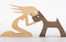 The Love Between You And Your Fur-Friend - Gift For Pet Lovers Wood Sculpture CLA0610001WS