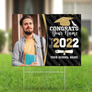 Personalized Custom Photo Congrats Class of 2023 Yard Sign Graduation Gift HM09022301YS