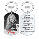 Personalized You’re Braver Than You Believe Senior Keychain Graduation Gift TL09022301KC