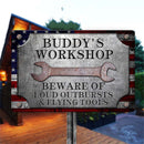 Personalized This Is Where Shit Gets Done Car Metal Sign HM120902MS