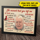 Personalized The Moment That You Left Me Family Picture Frame HM300901PF