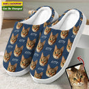 Personalized Custom Photo Dog Cat Plush Slippers HM271001S