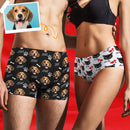 Personalized Upload Photo Portrait Underwear Couple HM201201WF