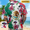 Upload Photo Mexico Flag High Quality Unisex Hawaiian Shirt For Men And Women HN270701M