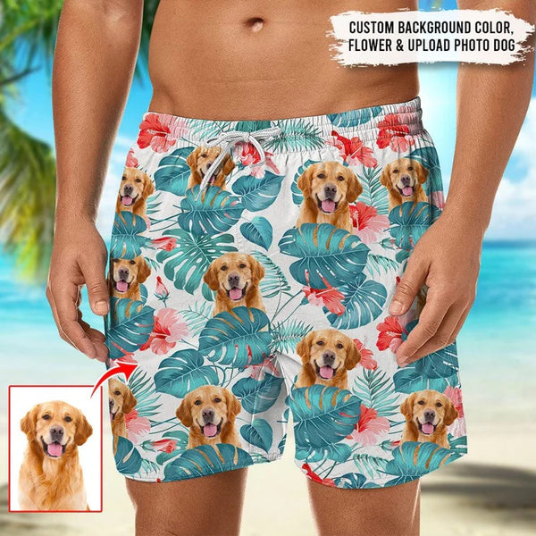 Personalized Upload Photo Dog Men's Beach Short HN15032301OS