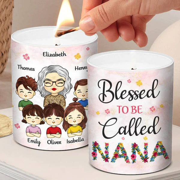 Personalized Blessed To Be Called Nana Scented Candle HN03042301CWL