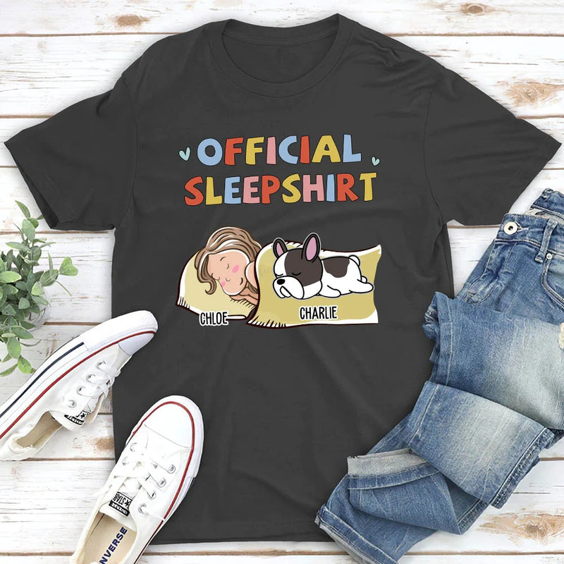 Personalized Official Sleepshirt Sleeping Dog Shirt HN06042301TS