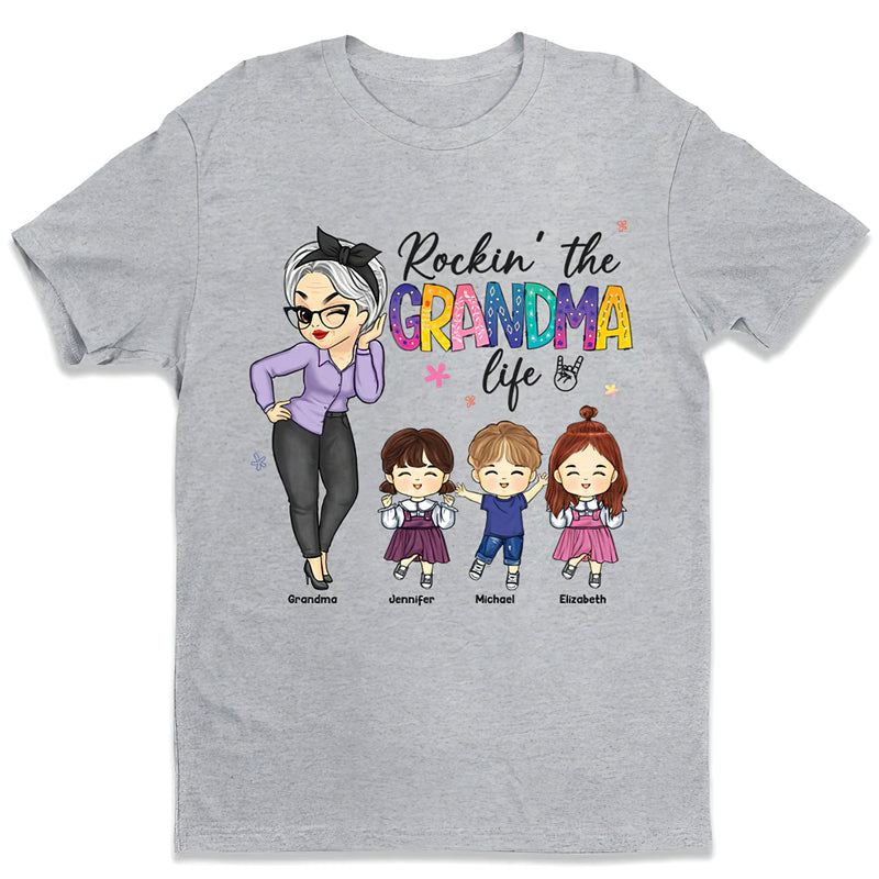 Personalized Rokin' The Abuela Life Mother's Day, Birthday Gift For Mom Shirt HN17032302TS