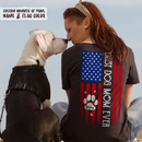 Personalized Best Dog Mom Ever American Flag Back Shirt HN16022301TS