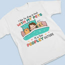 Personalized I Like To Stay In Bed With My Pet Shirt HN22032303TS