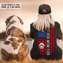 Personalized Best Dog Mom Ever American Flag Back Shirt HN16022301TS
