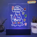Personalized Happy Mother's Day To Best Dog Mom LED Night Light Acrylic Plaque HN03032301AP