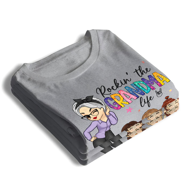 Personalized Rokin' The Abuela Life Mother's Day, Birthday Gift For Mom Shirt HN17032302TS