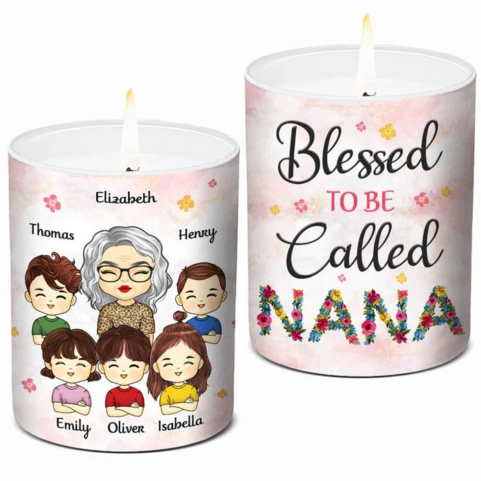 Personalized Blessed To Be Called Nana Scented Candle HN03042301CWL