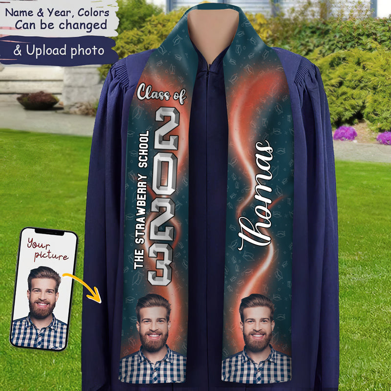 Personalized Custom Photo With Accessory Pattern Stoles Sash Graduation Gift HN27032301ST