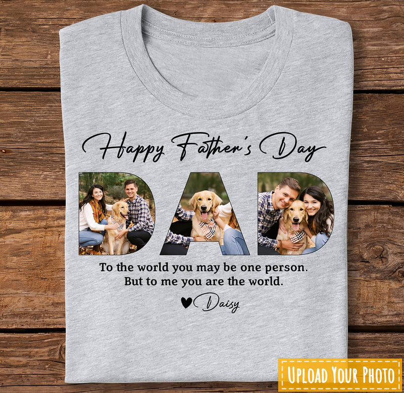 Personalized Upload Photo Happy Father's Day Shirt HN22032302TS