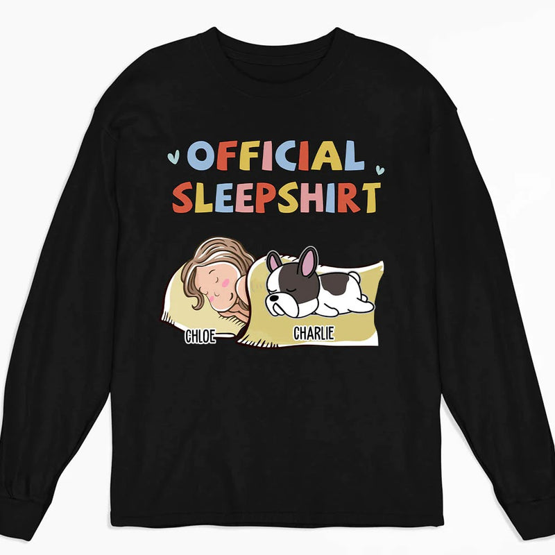 Personalized Official Sleepshirt Sleeping Dog Shirt HN06042301TS