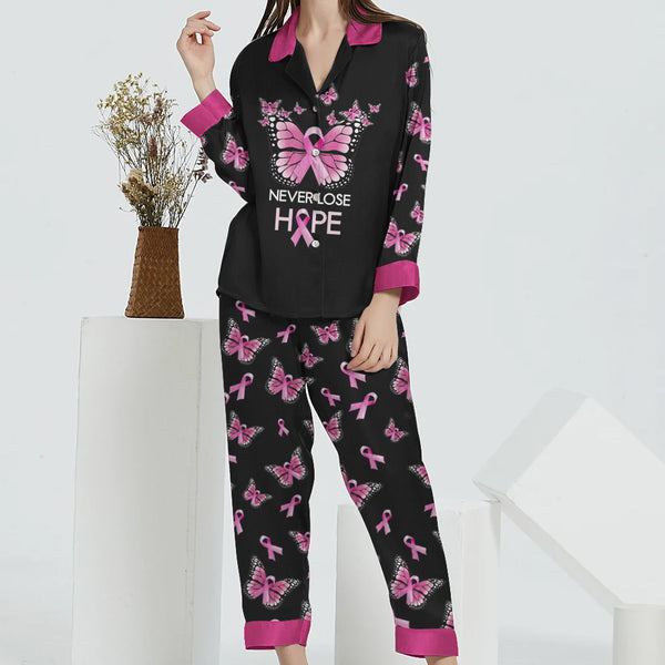 Breast Cancer Butterfly Never Lose Hope Pajamas TL031001PJ