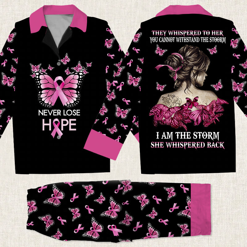 Breast Cancer Butterfly Never Lose Hope Pajamas TL031001PJ