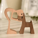 The Love Between You And Your Fur-Friend - Gift For Pet Lovers Wood Sculpture CLA0610001WS